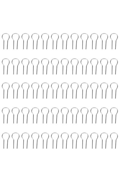 Choice 12mm 100pcs Stainless Steel R-Shaped Kiln Pins with Loop Heads - For C...