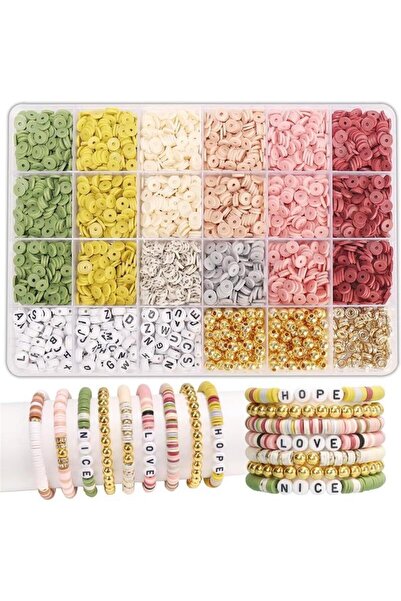 Choice1 Military Green Plate 1900+PCS DIY Clay Beads Bracelet Making Kit - Fr...