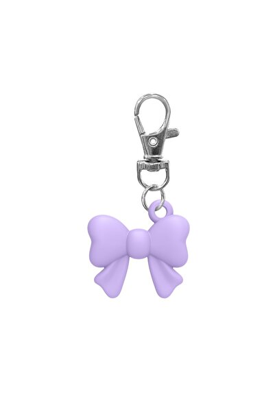 Choice Purple Silicone Lip Balm Holder Bowknot Portable Keychain Lip Gloss Ca...