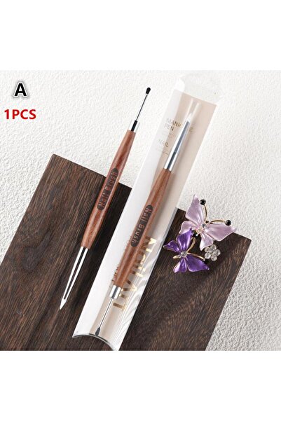 Choice A 【No】Dual-End Nail Art Brush with Sandalwood/Acrylic Tips, Profession...