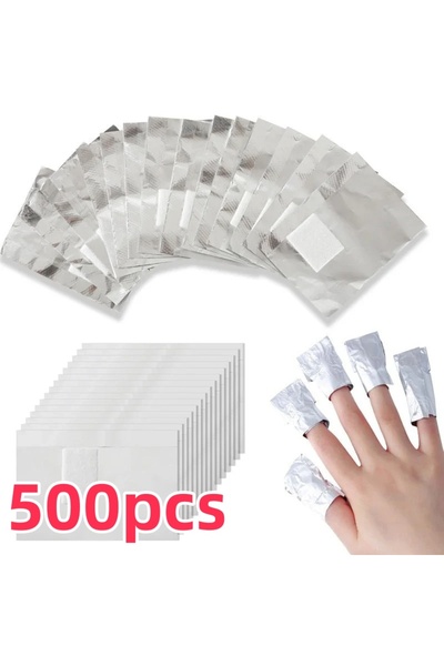 Choice3 500pcs 50/100/200/500Pcs Bag Aluminium Foil Nail Art Soak Off Polish ...