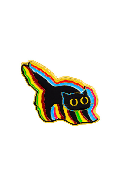 Choice8 6 Cute Cartoon Black Cats Enamel Pins Animals Quotes Brooch Lapel Pin...