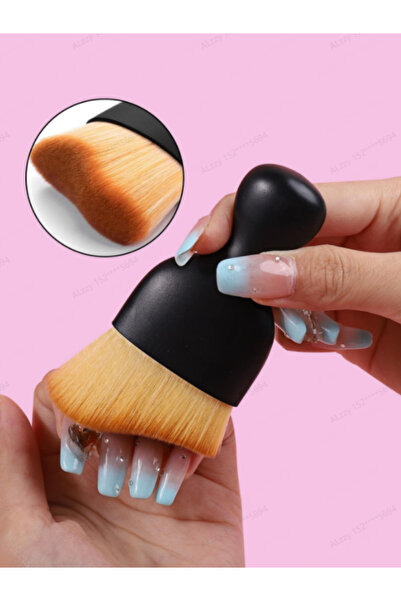 Choice1 1pcs black 1Pcs Nail Art Brush Remove Dust Brush Acrylic UV Gel Polis...