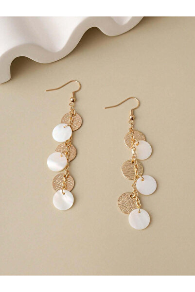 Choice 1Pair Tassel 1 Pair Of Round Seashell Tassel Earrings , Suitable For B...
