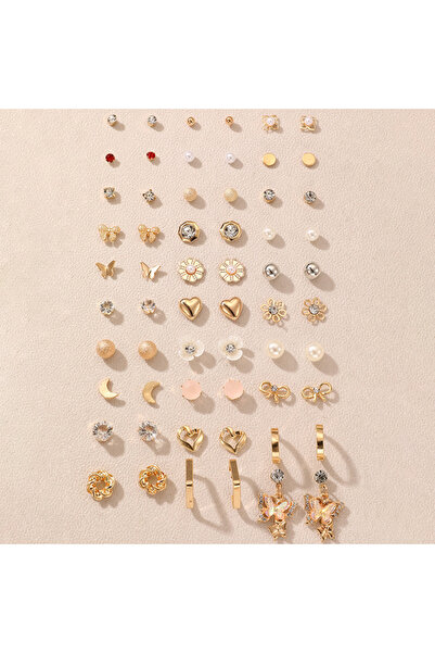 Choice multicolored 30 Pairs Gift Set: Dainty Love Earrings with Geometric Pe...