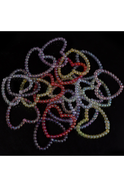 Choice1 Heart 43x48mm 20pcs/lot Colorful Love Heart Round Hollow Acrylic Loos...
