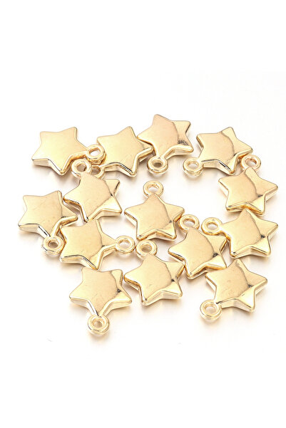 Choice1 50pcs Gold 16x13mm 50Pcs CCB Acrylic Beads Charms Pendants Star Gold ...