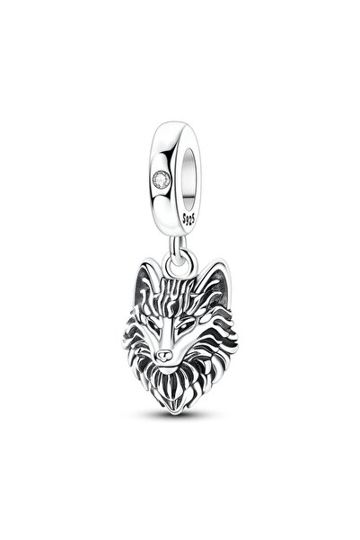 Choice KTC2058 Original 925 Sterling Silver Charms Bead Wolf Head Pendant Fit...