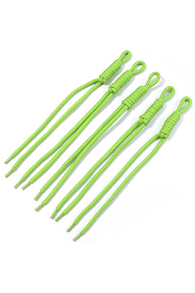 Choice5 24-28cm 5pcs Fruit Green 5pcs Colorful Braided Lanyard Keychain for P...