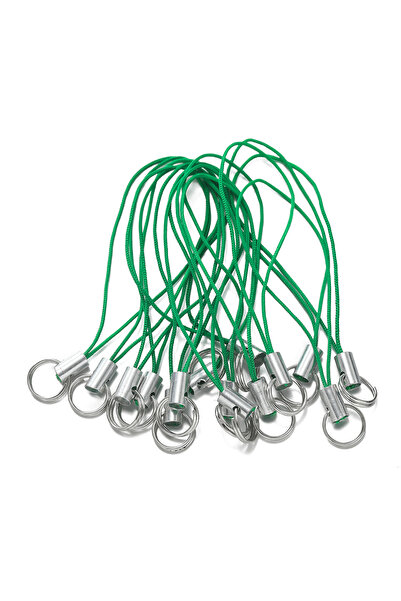 Choice39 50pcs Dark green 20/50Pcs Polyester Cord with Double Jump Ring Lanya...