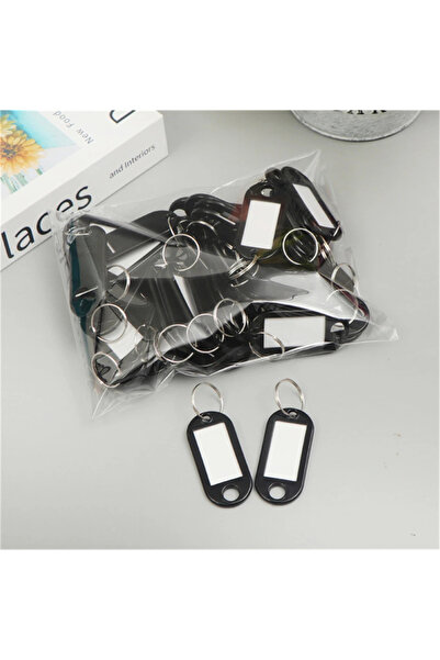 Choice9 10 pcs Black 10/20/40pcs Colorful Plastic Keychain Key Tags label Num...