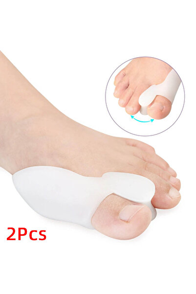 choice2 White-2Pcs 2/4/8Pcs Protector Spacer Gel Big Toe Separator Bunion Cor...
