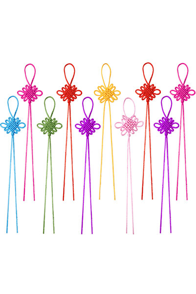 Choice5 Mixed 10pcs/lot 26-30cm Chinese Knots Colorful Hand Knit Tassels Pend...