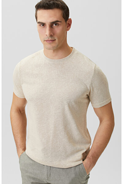 Network Bej Basic T-shirt