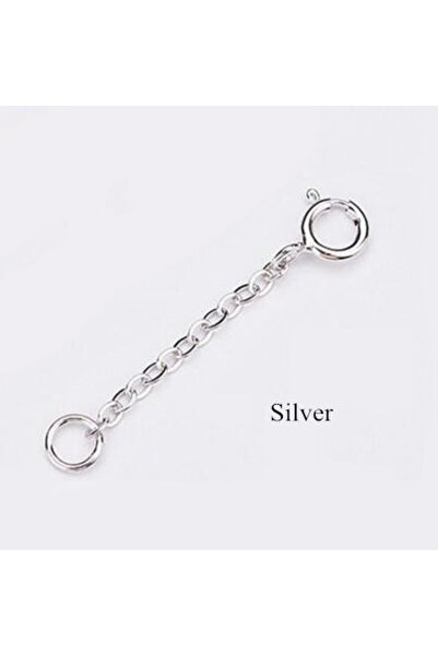Choice8 8cm length silver 2Pcs 3/5/8cm 925 Sterling Silver Extended Chain Bul...