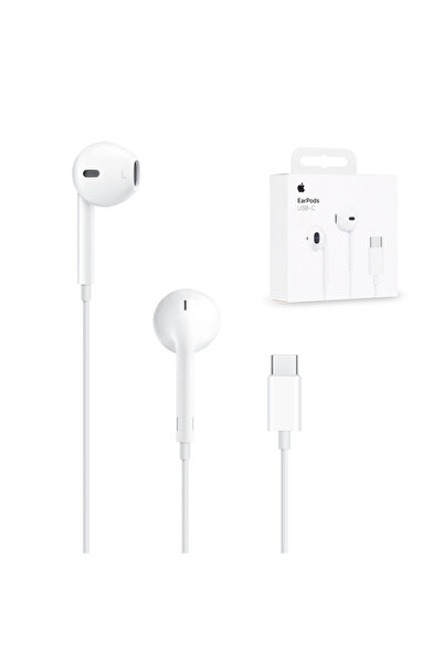Apple Ακουστικά ψείρες handsfree με υποδοχή USB-C, λευκά