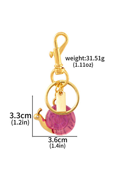 Choice1 BG00029 Pink Small Snail Bag Pendant Keychain Creative Cute Animal Ch...