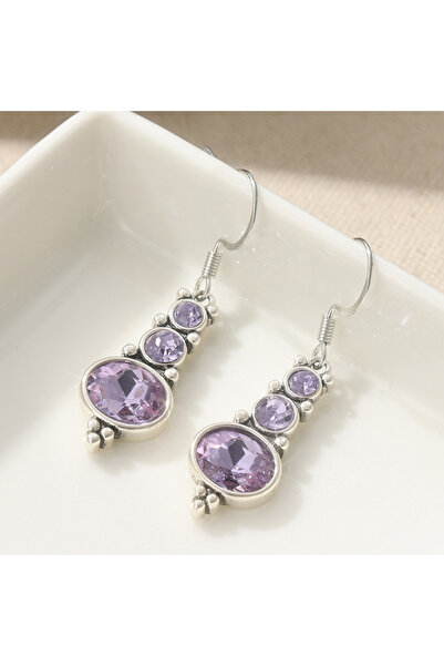 Choice T1138-1 Casual Exquisite Synthetic Zirconia Dangle Earrings for Women ...