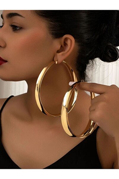 Choice Gold-color A Pair of Stylish, Simple, Light Luxury, and Exaggerated Me...