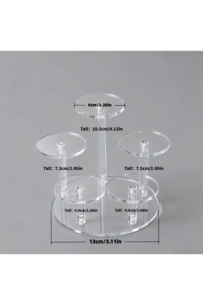 Choice 5 Heads Multi Functional Transparent Durable Acrylic Display Rack, Sui...