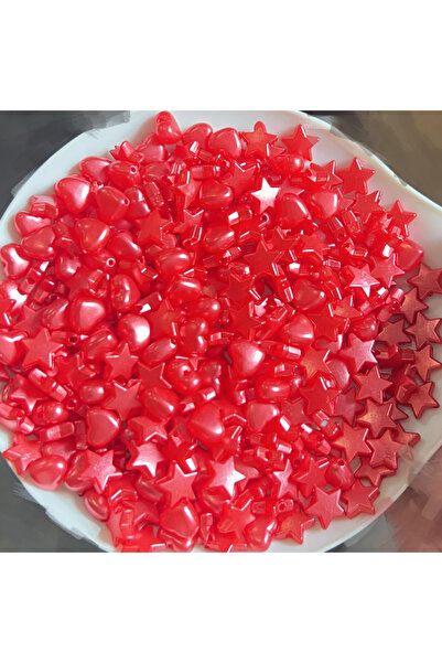 Choice1 Red-200pcs 200pcs Pink And Red Color 10mm Pentagram 9mm Peach Heart M...