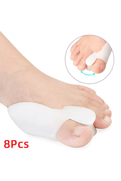 Choice White-8Pcs 2/4/8Pcs Protector Spacer Gel Big Toe Separator Bunion Corr...