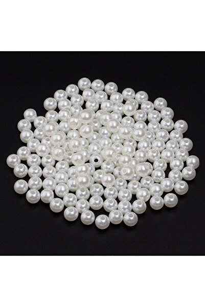 Choice21 beige 6mmx300pcs 10-1000pcs With Hole ABS Imitation Pearl Beads Whit...
