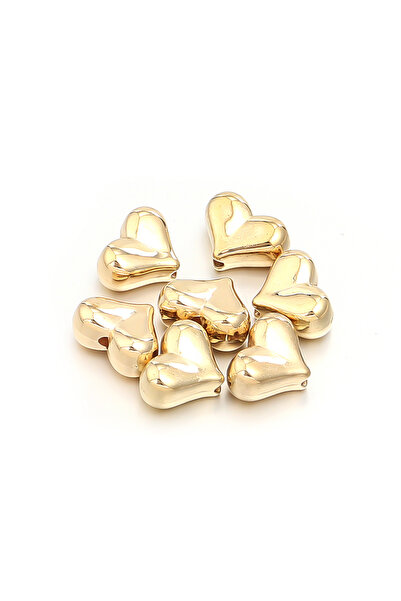 choice2 22x17.5mm 20pcs Gold 20/30Pcs Gold Silver Color Plastic CCB Bead Hear...