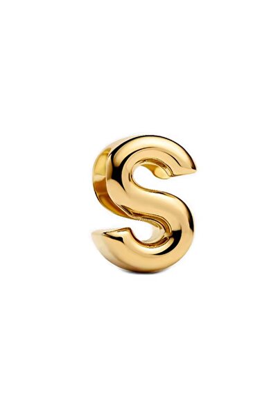 Choice15 MINISO E003G-S New Classic and Minimalist S925 Silver Gold 26 Letter...