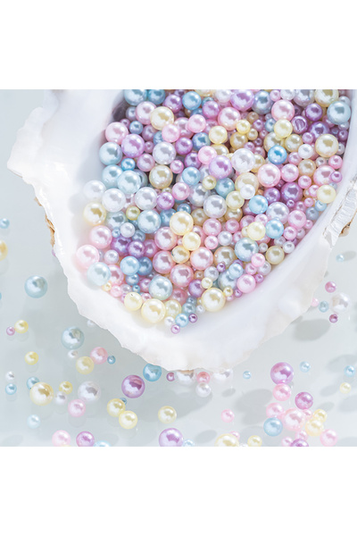 Choice1 01 3D Nail Art Charms Mix round Colorful Pearls Beads Macaroon Jewelr...
