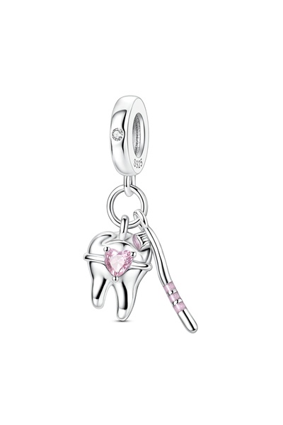 Choice1 KTC1634 Original 925 Sterling Silver Charms Bead Toothbrush Pendant T...