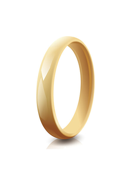 Choice59 7 Yelloww 3mm Ceramic Wedding Band for Women, Thin Plain Minimalist ...