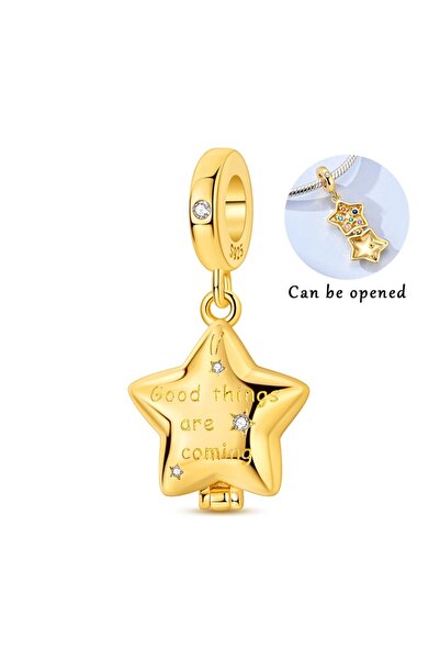 Choice1 KTC2125 Hot 925 Sterling Silver Gold Charm Bead Pendant Airplane Elep...