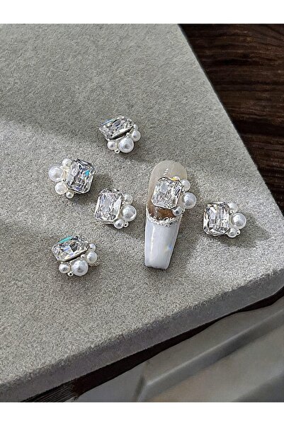 Choice4 5pcs A 3D Stackable Nail Rhinestones 5Pcs Transparent Butterfly Zirco...