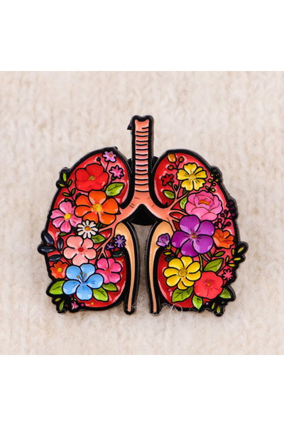 Choice3 8 Medical Heart Enamel Pin Uterus Lung Brooch For Coat Women's Brooch...