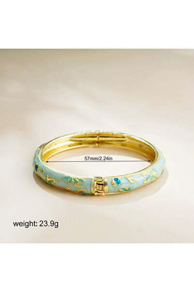 choice2 SL000101 3 Women's Vintage Enamel Bracelet with Small Flower Design E...