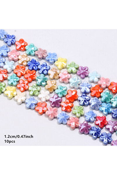 Choice5 C07093 10Pcs Kawaii Ceramic Beads Sea Animal Fish Duck Heart Flowers ...