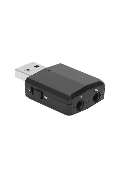 Coverzone Bluetooth 5.0 Ses Verici Alıcı Adaptör 3in1 USB Audio TV PC AUX Kab...