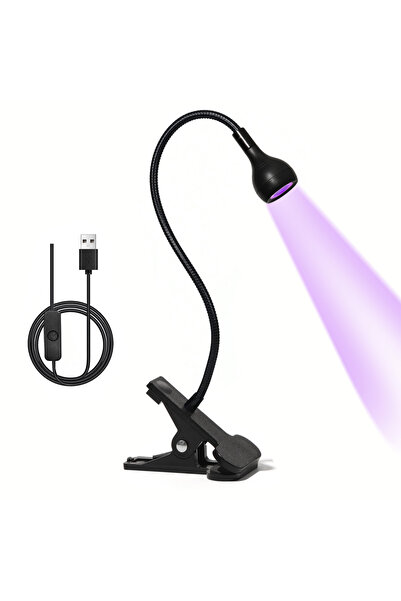 Choice1 DUTRIEUX Black Nail LED UV Lamp for Drying Gel Nails Polish Clip-On F...