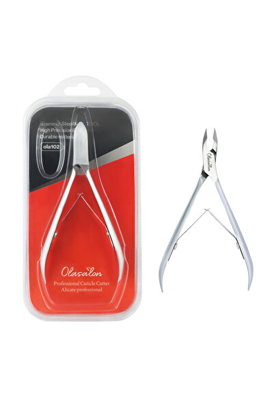 Choice Light Grey OLASALON Cuticle Nippers Nail Scissors Stainless Steel Dead...