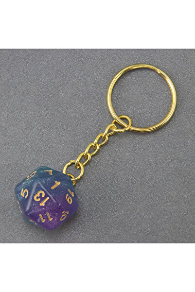 Choice10 A11 D20 Dice Keychain Fashion Keyring Ornament Key Chain Pendant Men...