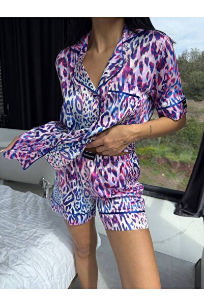 delis Γυναικείο σετ πιτζάμες δύο τεμαχίων, με κουμπιά – 2500124, Πολύχρωμο Αφ...