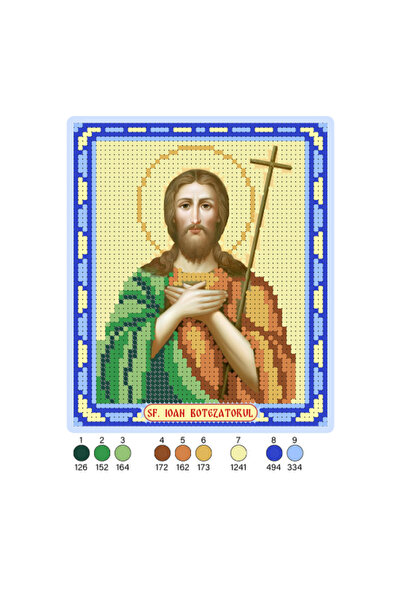 Studioul de Broderie Πολύτιμο Σχέδιο Κεντήματος με Χάντρες  "Άγιος Ιωάννης ο ...