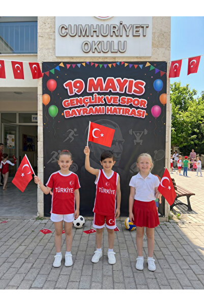 Rabadon 19 Mayıs Hatıra Okul Kutlama Arka Fon 100cm X 150cm