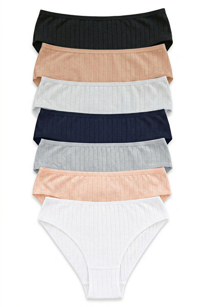 Nicoletta Κοριτσίστικα εσώρουχα 7 τεμαχίων, βαμβακερά, λύκρα, καμιζόλα, ριμπ