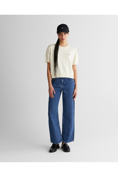 Gant Kadın Mavi Straight Fit Jean