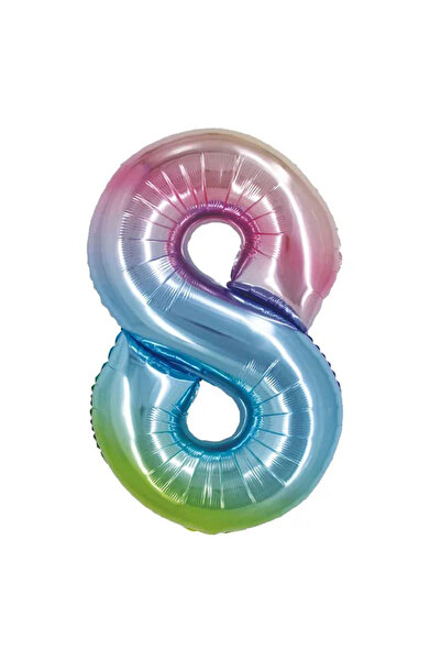 KESKİN SOUND 40 Inch Rainbow Foil Balloon (8)
