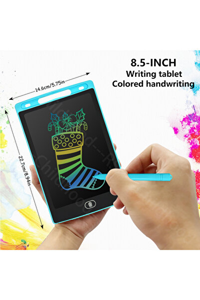 Choice23 لوح رسم إلكتروني LCD مقاس 8.5 بوصة باللون الأزرق الفاتح، لوحة كتابة ...