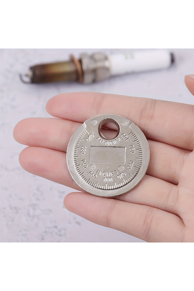 Choice أداة قياس فجوة شمعة الإشعال من نوع العملة الفضية 0.6-2.4 مم 0.02-0.10 ...