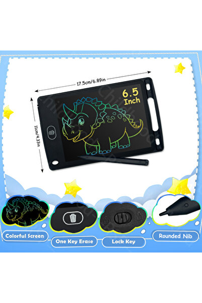 Choice4 6.5 INCH BLACK 6.5/8.5/10/12 Inch LCD Writing Tablet Electronic Drawi...